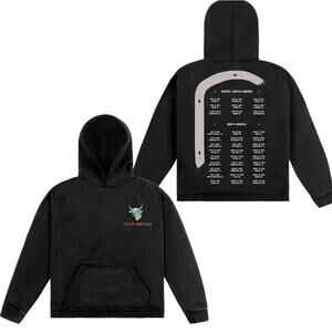 ZACH BRYAN BURN BURN BURN Tour Sweatshirt Hoodie Size Large casual heavyweight